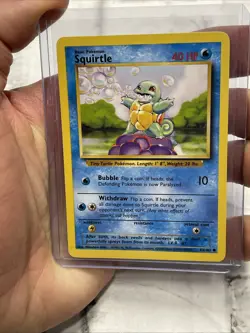 Pokemon Squirtle 63/102 Common Base Set Unlimited WOTC Vintage Vtg Card TCG NM - Image 1
