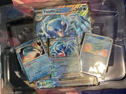 Pokemon Palafin SVPen 126 Promo + Jumbo + Cosmo Foil Promos + Code Card - Image 1