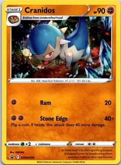 Cranidos - SWSH274 SWSH: Sword & Shield Promo Cards Promo Holo NM - Image 1