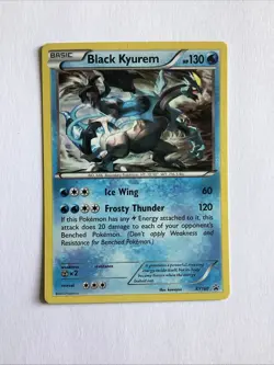 Pokemon TCG Black Kyurem XY160 Holo Promo Card Black Star Promo - Image 1