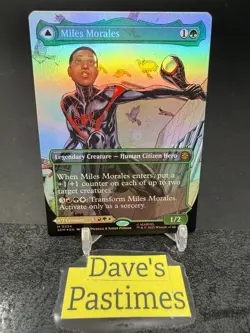 MTG Miles Morales (Borderless) Foil SPM 234 - Marvel Spider Man Magic Card - Image 1