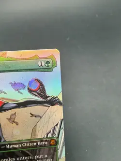 MTG Miles Morales (Borderless) Foil SPM 234 - Marvel Spider Man Magic Card - Image 3