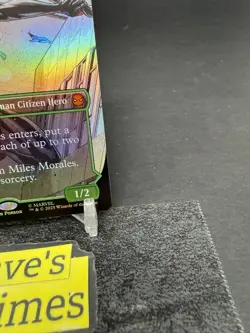 MTG Miles Morales (Borderless) Foil SPM 234 - Marvel Spider Man Magic Card - Image 4