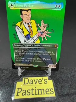 MTG English Peter Parker (0232) (Borderless) NM Foil Marvel's Spider-Man - Image 1