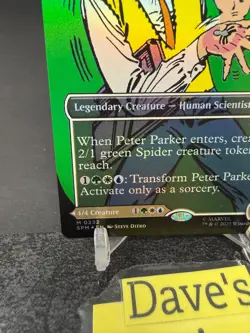 MTG English Peter Parker (0232) (Borderless) NM Foil Marvel's Spider-Man - Image 5