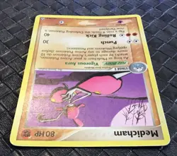 POKEMON CARD MEDICHAM 34/108 EX Power Keepers 2007 Black Star - Image 4