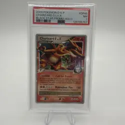 2009 PSA 7 POKEMON DIAMOND & PEARL BLACK STAR PROMO HOLO #DP45 CHARIZARD G LV.X - Image 1