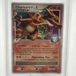 2009 PSA 7 POKEMON DIAMOND & PEARL BLACK STAR PROMO HOLO #DP45 CHARIZARD G LV.X - Image 2