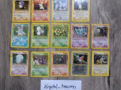 NM Pokemon TCG HOLO Neo Genesis Destiny & Discovery 14 Card Lot - Image 2