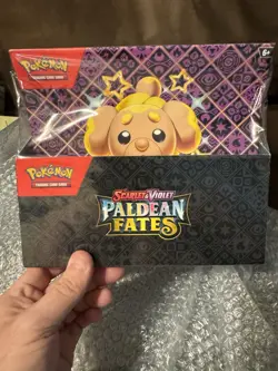 Pokemon Paldean Fates Tech Sticker Collection Full Display Case 36 Packs 190190 - Image 1