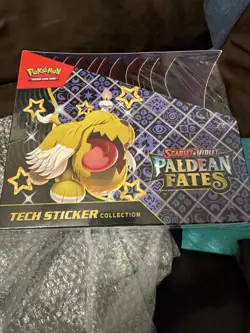 Pokemon Paldean Fates Tech Sticker Collection Full Display Case 36 Packs 190190 - Image 4