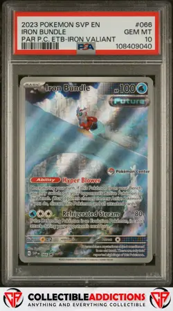 2023 Pokemon Svp En-Sv Black Star Promo #066 Iron Bundle PC PSA 10 - Image 1