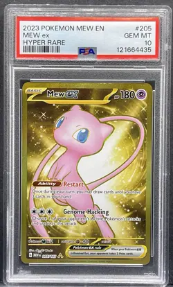 Pokemon Mew ex 151 MEW EN Hyper Rare #205 PSA 10 Gem Mint - Image 1