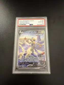 2021 POKEMON SWORD & SHIELD CHILLING REIGN #166 FULL ART/ZERAORA V PSA 10 - Image 1