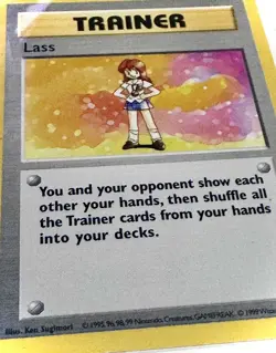 NM (shadowless) Lass 75/102 black star RARE unlimited Edition Base Set - Image 4