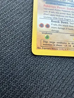 Pokemon TCG: 2000 Dark Dugtrio 23/82 Team Rocket Non-Holo Rare MP - Image 5