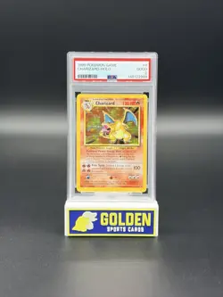 1999 POKEMON CHARIZARD HOLO PSA 2 WOTC TCG - Image 1