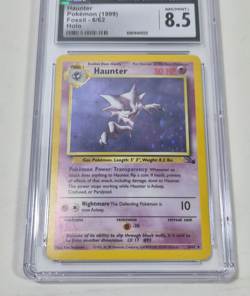 Pokemon CGC 8.5 Haunter Holo Fossil Unlimited 6/62 1999 Rare - Image 3