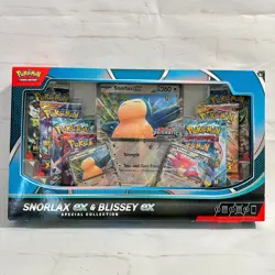 Pokemon TCG: Snorlax ex & Blissey ex Special Collection Sealed – 8 Packs + Promo - Image 1