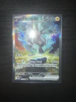 Pokemon TCG, Zekrom ex 166/086 Sv: Black Bolt, Special Illustration Rare,NM - Image 1