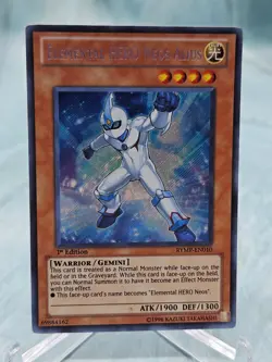 Yugioh Elemental HERO Neos Alius RYMP-EN010 Secret Rare Ra Yellow Mega Pack - LP - Image 1