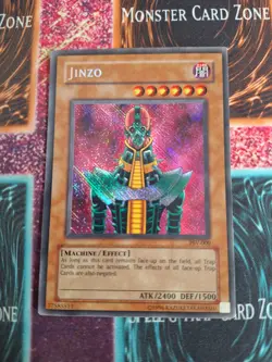 Yu-Gi-Oh! Jinzo Pharaoh's Servant PSV-000 Reverse Secret Rare Misprint LP/MP a1/ - Image 1