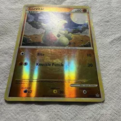 Pupitar and Larvitar reverse holo mid era pokemon cards - Image 2