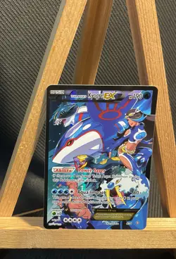 Team Aqua's Kyogre-EX Double Crisis Holo Card 6/34 NM - Image 1