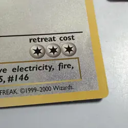 Pokemon Articuno Moltres & Zapdos jumbo Card Promo Pikachu 58/102 VG-EX Rare HTF - Image 4