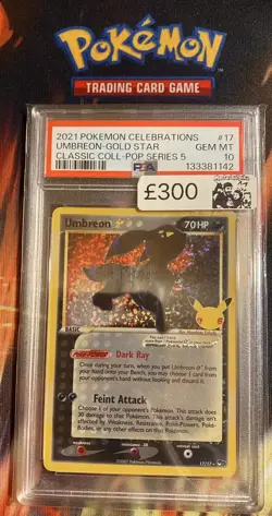 UMBREON GOLD STAR PSA 10 - CELEBRATIONS CLASSIC COLLECTION - POKEMON CARD GAME - Image 1