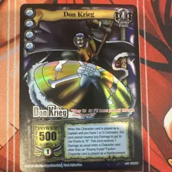One Piece FOIL Promo! Don Krieg Character Card Enemy Force SR CH028 Bandai 2005 - Image 1