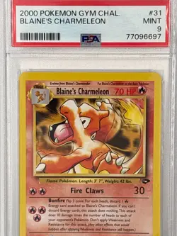 PSA 9 Blaine’s Charmeleon 31/132 Gym Challenge WOTC 2000 Pokemon Card - Image 4