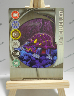 Bakugan Card - Pit Dweller - Silver Gate Card - BA249 - 6/48c - 2008 - Image 1