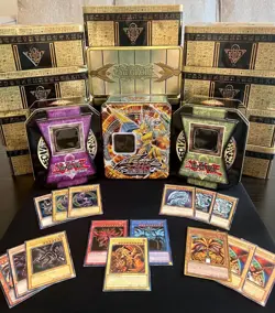 Yu-Gi-Oh! 200 YUGIOH CARDS W EGYPTIAN GOD CARDS - OBELISK * RA * SLIFER + Bonus! - Image 1