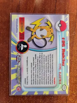 Raichu #26 Topps Chrome Pokemon Card - Image 2