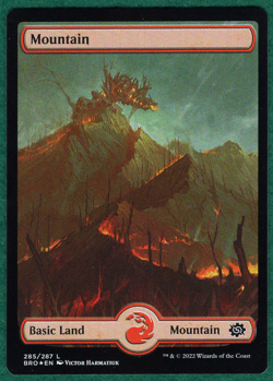 Mountain (285) (Foil) - Full Art - The Brothers' War (BRO) - Magic MTG Card - Image 2