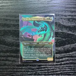 Teval, the Balanced Scale (Borderless) Commander: Tarkir: Dragonstorm Foil - Image 1