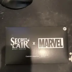 MTG Secret Lair x Marvel Captain America Rainbow Foil Limited Edition Box - Image 1
