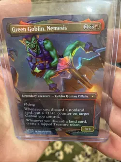 MTG Green Goblin, Nemesis (Borderless Foil) Marvel's Spider-Man 23 NM - Image 1