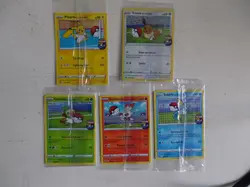 Pokemon Futsal On The Ball Promo Card Set 001 002 003 004 005 New/Sealed - Image 1