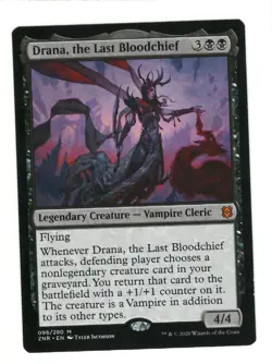 MTG Drana, the Last Bloodchief Zendikar Rising Magic The Gathering TCG - Image 1