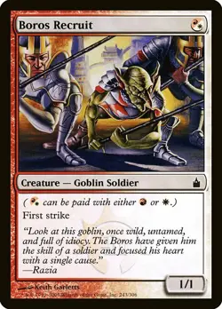1x Boros Recruit - NM English MTG - Ravnica - Image 1