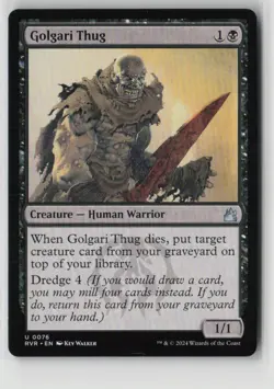 Golgari Thug 76 Uncommon Ravnica Remastered Near Mint - Image 1