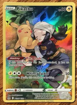 Pokemon Pikachu TG05/TG30 Lost Origin Trainer Gallery Ultra Rare Holo HP 60 - Image 1