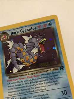 Dark Gyarados 8/82 Holo Team Rocket Prerelease Promo Pokemon Card - NM - Image 2