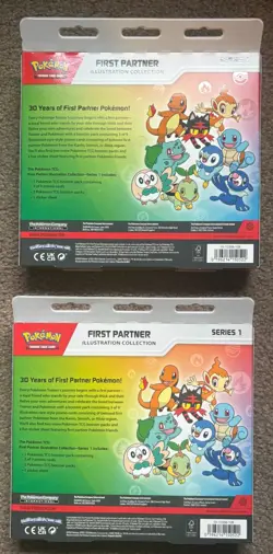 TWO Pokemon TCG First Partner Illustration Collection Series 1 New Sealed - Image 2