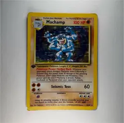 Pokemon Machamp Base Set Holo Rare Unlimited 8/102 100 HP 1999 English - Image 1