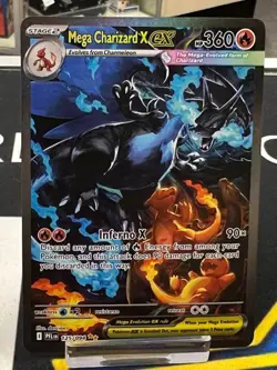 2025 Pokemon Phantasmal Flames Mega Charizard x EX 125/094 SIR - Image 1