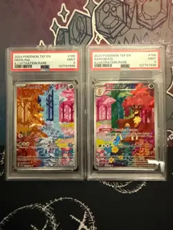 Pokemon TCG SEQUENTIAL Deerling & Sawsbuck 165 166 Temporal Forces PSA 9 - Image 1