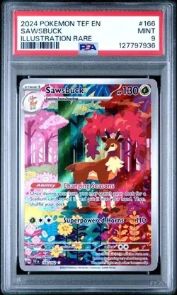 Pokemon TCG SEQUENTIAL Deerling & Sawsbuck 165 166 Temporal Forces PSA 9 - Image 5